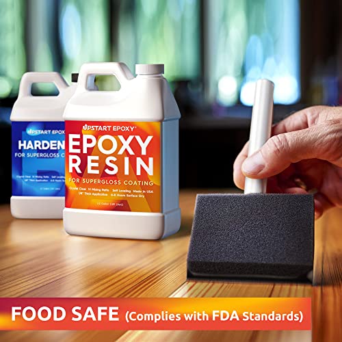 Upstart Epoxy Table Top Epoxy Resin Kit 1 Gallon, Crystal Clear Resin - size: 1 Gallon