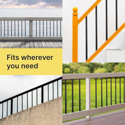 Metty Metal 60 pcs 36'' Deck Balusters Rust Resistant Deck Railing - size: 36 inch