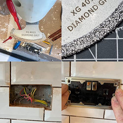 XXGO 20 Pcs Oscillating Tool Diamond Blade for Grout Removal XG8020S - size: 20 PCS
