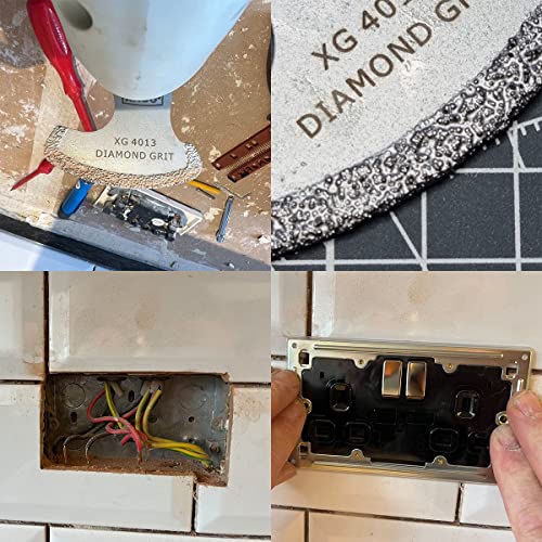 XXGO 8 Pcs Oscillating Multitool Diamond Blade for Grout Removal XG8001S - size: 8 PCS