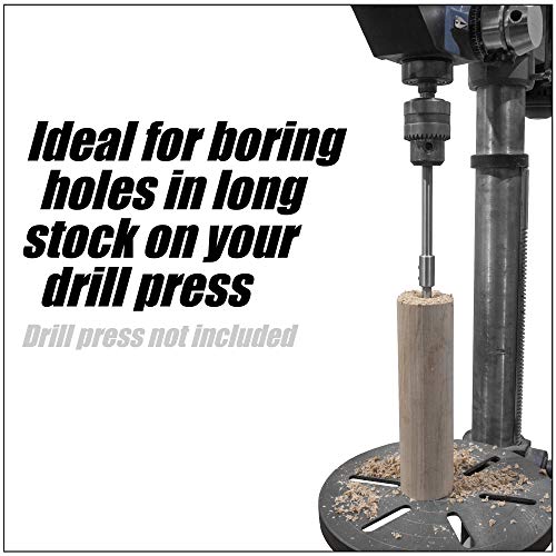 10" Forstner Bit 1/2" Shank Extension, Adds 8-1/2" Drilling Depth - size: 10" (1/2" Shank)