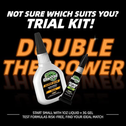 Thick Super CA Glue 28.3 Gram with 3 Gram Superglue Gel, Heavy Duty Clear Glue for Wood Metal Plastic Shoe Ceramic Leather Glass, All Purpose Instant Cyanoacrylate Adhesive for DIY Crafts Woodworking - size: 1 oz., style: THICK VISCOSITY
