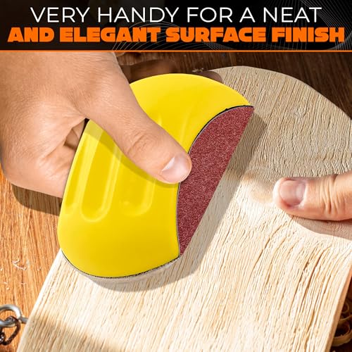 Mouse Sanding Blocks 2 Pcs, Hand Sander for Wood, Auto Body, Crafts