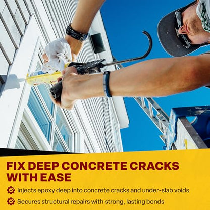 Dripless Brand DC600 Dual Component Adhesive Applicator | 22 oz Dual Cartridge Capacity | 26:1 Thrust Ratio | 1:1 or 2:1 Mix Ratio for High Viscosity Epoxy and Adhesives | Professional Grade - size: 600ml (22 oz)