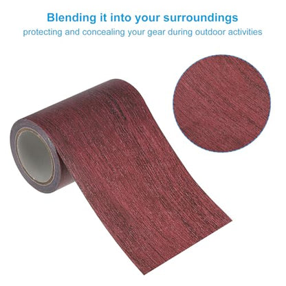 PATIKIL Wood Grain Repair Tape 3"x15ft Self Adhesive Dark Chestnut Mahogany - color: Dark Chestnut Mahogany, size: 3"x15ft