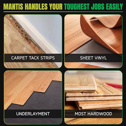 Mantis - Large Pry Bar | Ergonomic Designed Pry Bar for Quick Easy Removal of Carpet Tack Strips, Underlayment, and Sheet Vinyl, While Standing on Your Feet.