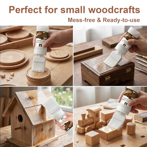 Polyurethane Clear Wood Varnish 6.35 Oz Water Based Sealer for Wood
