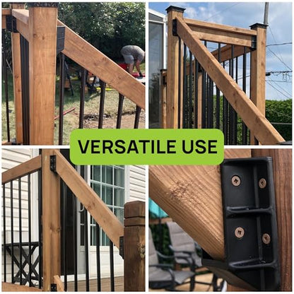 Fence & Deck Rite Stair Railing Hangers for 2x4 (1.5"x3.5") Wood Rails