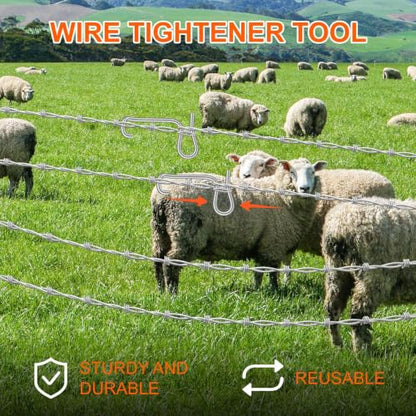 Fence Wire Tightener Farm Repair Tools Kit Quick Easy Tighten Barbed Wires