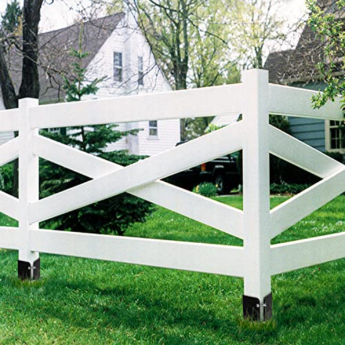 36"x4"x4" Heavy Duty Fence Post Anchor Ground Spike, Black, 8-Pcs,S1 - color: 8 Pack, size: 36''x4''x4'' Style A