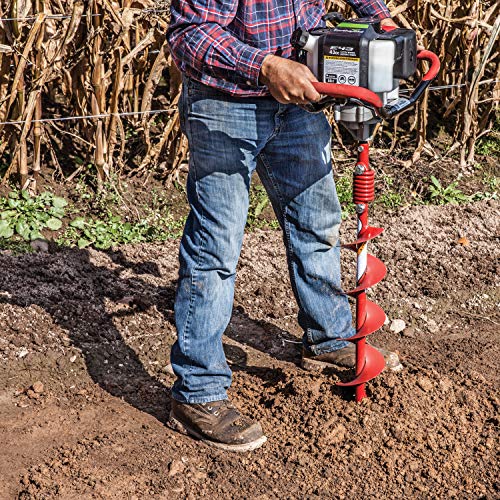 Earthquake EA6F 6-Inch Diameter 36-Inch Long Earth Auger with Fishtail Point and Flex Coil Shock Spring - size: 6-Inch Diameter