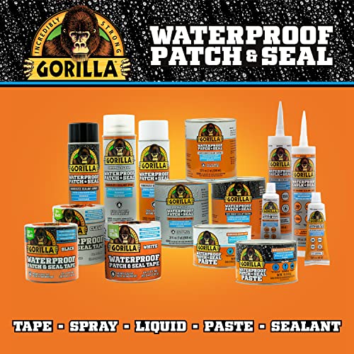 Gorilla Patch & Seal Liquid Rubber Waterproof Sealant, Black, 32 oz - color: Black, size: 1 - Pack
