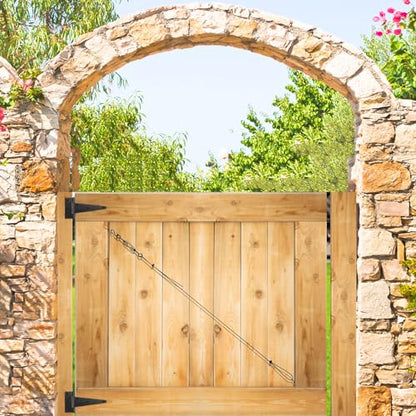 Anti Sag Gate Kit for Wooden Fence Heavy Duty with 6" T-Hinge Outdoor