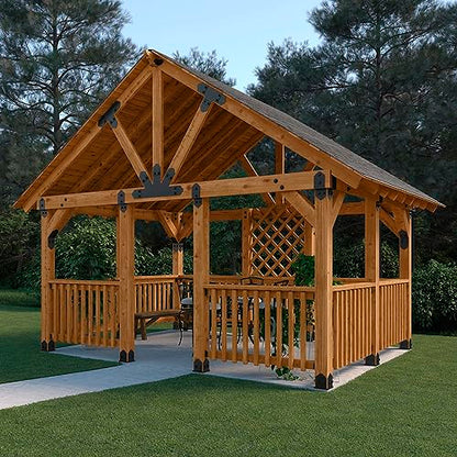 OZCO Laredo Sunset Post Base Kit, 4in x 6in, 1 Kit with Hardware, Black - size: 4x6, style: Laredo Sunset