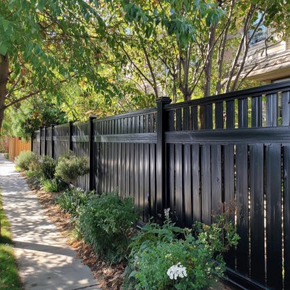 EVOLVE Ranch Guard Black, 5 Gallon, Semi-Gloss Exterior Paint – UV-Resistant Barn & Fence Coating