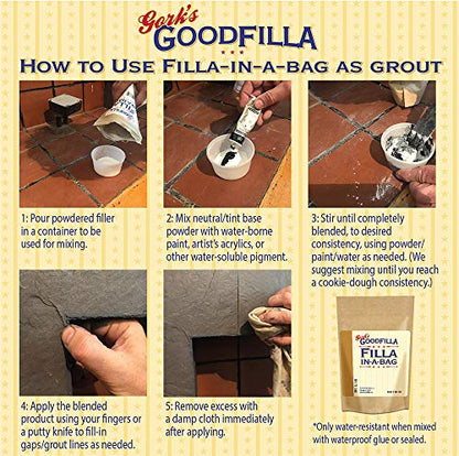 GoodFIlla Ebony, 4 oz, Wood and Grain Filler powder, Stainable, Paintable, Sandable, Versatile | Zero Waste - color: Ebony, size: 4 oz