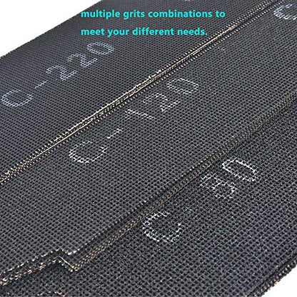 SCOTTCHEN Drywall Sanding Screen Mesh Sheet 4-3/16" x 11-1/4" Grit #80,120,220-36pcs - style: #80,120,220-36pcs