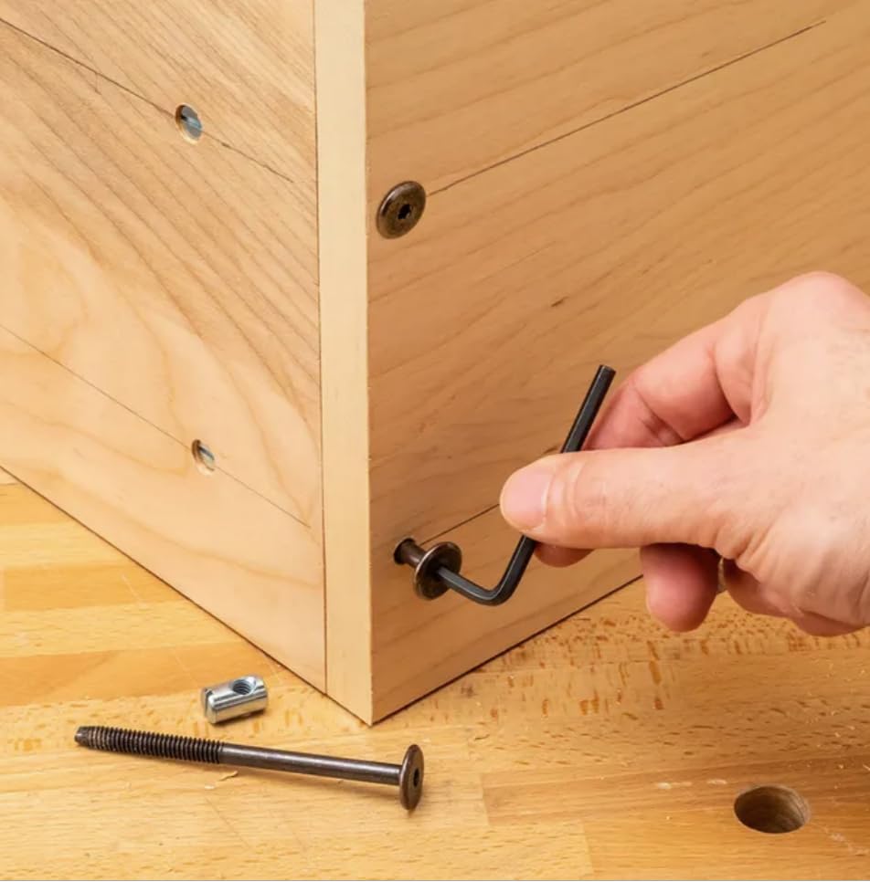 Rockler Adjustable Cross Dowel Drilling Jig - Self-Centering Dowel Jig Kit for Straight & Square Cuts - Durable Plastic & Steel Woodworking Tools And Accessories for Precise Hole Drilling