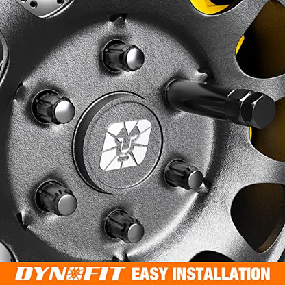 Dynofit 8-Piece Lug Nuts Key Kit, 5/6/7/12 Spline Lug Nuts Socket Set for Aftermarket Rims and Wheel Lock, with 1/2" Drive & Hex External Ends for Removal, Cr-V Steel - size: 8-Piece Set (5/6/7/12 Spline) with 1/2" Drive