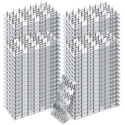 100 Pack Truss Plates Pronged Flat Mending Plate, 4 x 2 in, 9mm Teeth - size: 4 x 2 INCH