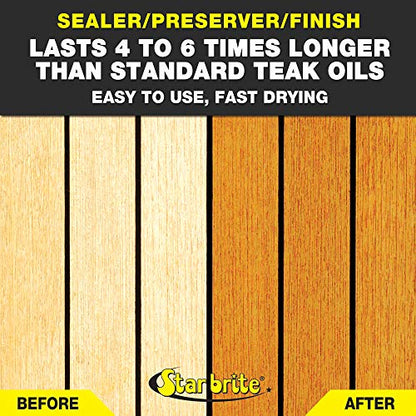 STAR BRITE Premium Golden Teak Oil - style: 16 Ounce
