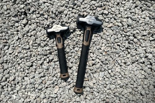 Spec Ops Tools Blacksmith Hammer for Striking, Demolition & Metalworking, Bi-Material Shock-Absorbing and Vibration Dampening Handle, 4 lbs - size: 4 lbs
