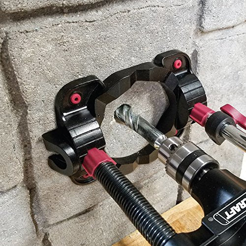Milescraft 1318 DrillMate Portable Drill Guide - Multi-Angle Drill Guide Attachment & 8408 CenterFinder - Center Scriber and Offset Measuring & Marking Tool
