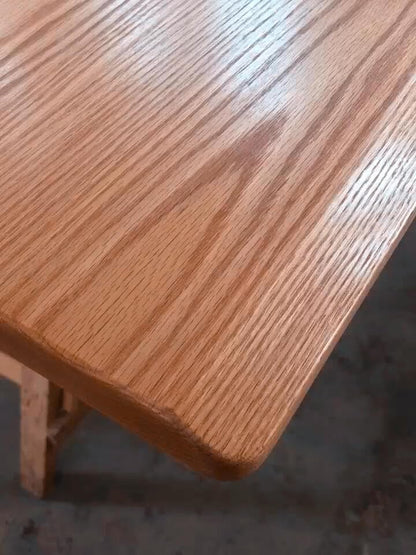 Real Red Oak 1-1/2 inch ×26ft Wood Veneer Edge Banding Roll,Pre-glued Iron On Wood Veneer Edging-Backed with Hot Melt Adhesive-Flexible Wood Veneer Edgebanding for Furniture Restoration - size: 1-1/2" x26'