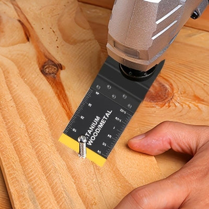 10pcs Oscillating Saw Blades Titanium Heavy-Duty Multitool Blades for Wood, Metal and Nail Cutting, Renovation and Demolition, Black - color: Multicolor