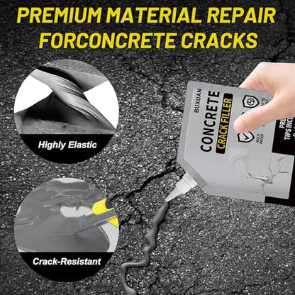 Concrete Crack Filler Outdoor, Self-Leveling Waterproof Sealant（3）