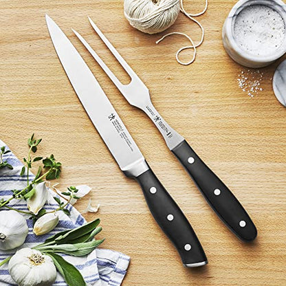 HENCKELS Forged Accent 2-pc Carving Set - color: Black