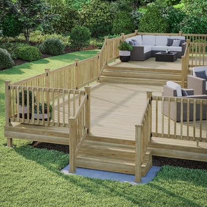 4 in. x 4 in. High Pyramid Pressure-Treated Pine Post Cap (12-Pack)