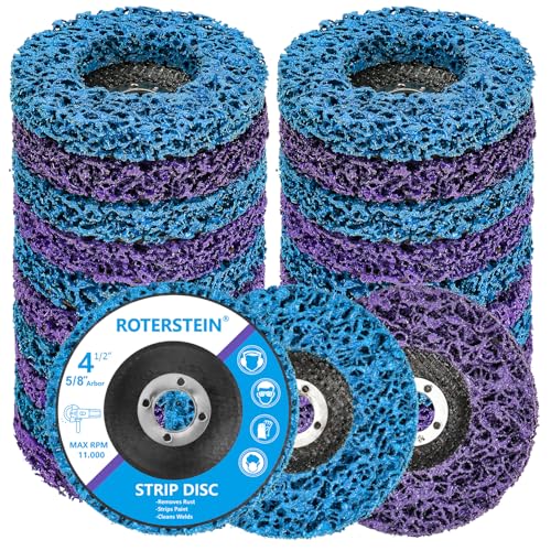 20 Pack Strip Discs Stripping Wheel 4.5 inch for Angle Grinder Clean and Remove Paint Coating Rust Welds Oxidation (4-1/2" x 7/8") - size: 4-1/2 inch