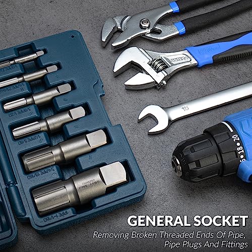6-Piece Pipe Extractor Set - color: 6-piece Pipe Extractor Set