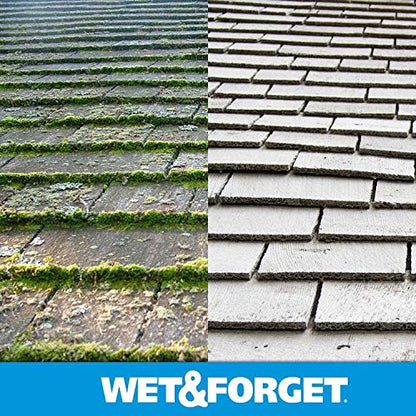Wet & Forget Outdoor Cleaner & Stain Remover, Hose End Refill, 48oz - style: Hose End Refill 48 oz (Pack of 1)