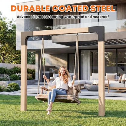 4 Pack Pergola Bracket Kit for 4x4 Posts, 2-Way L Corner Brackets