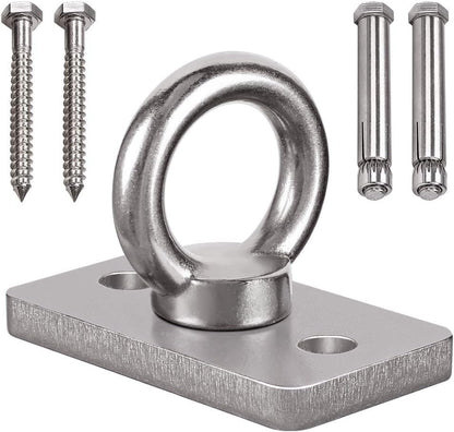 1800lb Capacity Wall Ceiling Mount Bracket for Suspension Strap, Battle Rope Anchor Ceiling Hook for Gymnastic Ring, Hammock Swing, Boxing Punching Bag - style: 1 Pack
