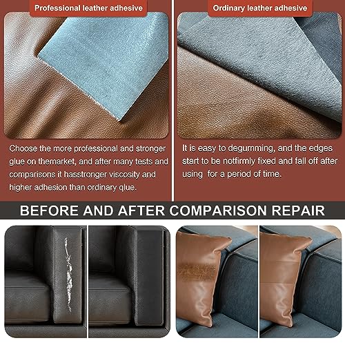 Leather Repair Patch Tape Kit, Self Adhesive Leather Repair for Furniture, Couch, Sofa, Car Seats,Office Chair,Vinyl Repair Kit.3.1inx60in - color: Light Khaki, size: 3.1 in x 60 in