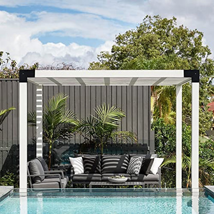 4 Pcs 4"x 4" 3 Way 90 ° Pergola Bracket (Actual: 3.6“x3.6) - size: 3-Way 4"x4" (Actual: 3.6"x3.6")-4 Pcs