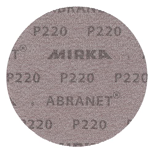 Mirka Abranet 6 Inch 220 Grit Mesh Sanding Discs, Hook and Loop, 10 Pack - size: 220