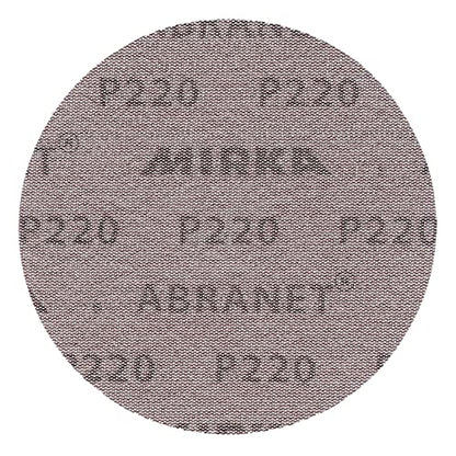 Mirka Abranet 6 Inch 220 Grit Mesh Sanding Discs, Hook and Loop, 10 Pack - size: 220