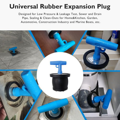 2PCS Mechanical Test, Seal & Clean-Out Pipe Plug - 1 to 1-5/16 in - size: 1 to 1-5/16 in (Pack of 2)