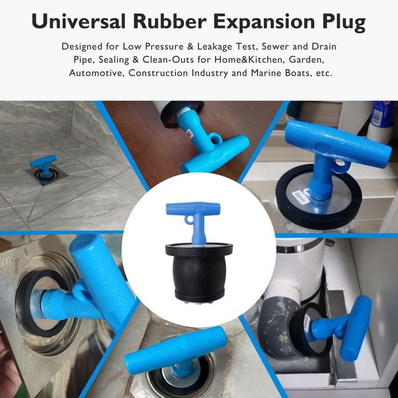 Mechanical Test, Seal, Cleanout Pipe Plug, 3-7/16 to 3-15/16 in - size: 3-3/8 to 3-15/16 in
