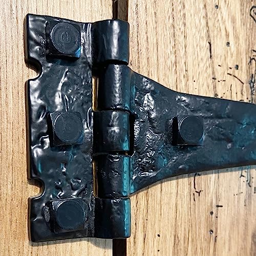 ¼” x 1.5” - Rustic Square Head Lag Wood Screws – Decorative Antique Black Square Drive Lag Bolts – Black Oxide Coating - ¼ in x 1 ½ in - for Hinges, Cabinets & Doors (10, Screws)