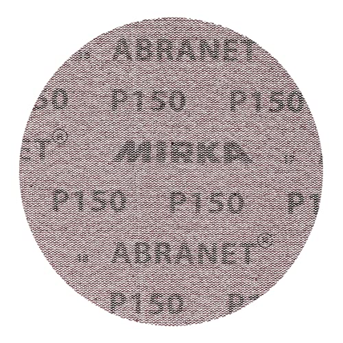 Mirka Abranet 6 Inch 150 Grit Mesh Sanding Discs, Hook and Loop, 10 Pack - size: 150