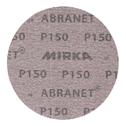 Mirka Abranet 6 Inch 150 Grit Mesh Sanding Discs, Hook and Loop, 10 Pack - size: 150