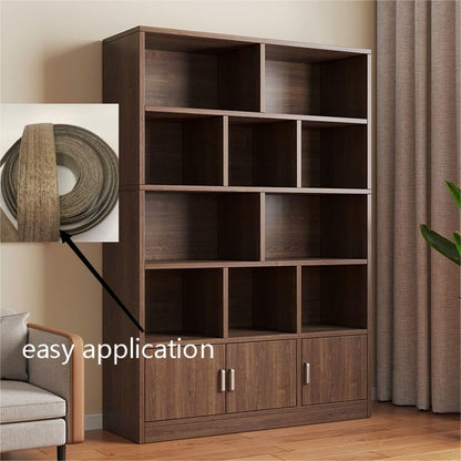Black Walnut Wood Veneer Edge Banding 2 inchx50ft,Preglued Iron-On with Self Hot Melt Adhesive Edgebanding Strip, Plywood Flexible Wood Roll for Shelves MDF Cabinet Repair - size: 2" x50'
