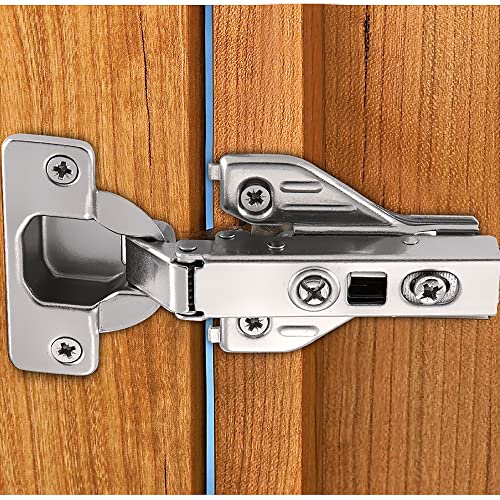 2Pcs Soft Close Face Frame Cabinet Hinges 50% Faster Install - size: 1 Pair