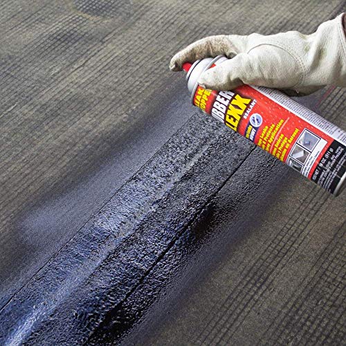 Leak Stopper Rubber Flexx – Waterproof Repair & Sealant Spray - Point & Spray to Seal Cracks, Holes, Leaks, Corrosion & More | Black – 1 Bottle 18oz
