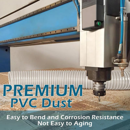 5" x 10' PVC Dust Collection Hose, 5 Inch Dust Collection Hose - size: 5" x 10'